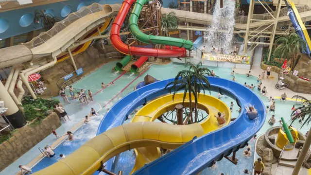 Slides at Sandcastle Waterpark, Blackpool