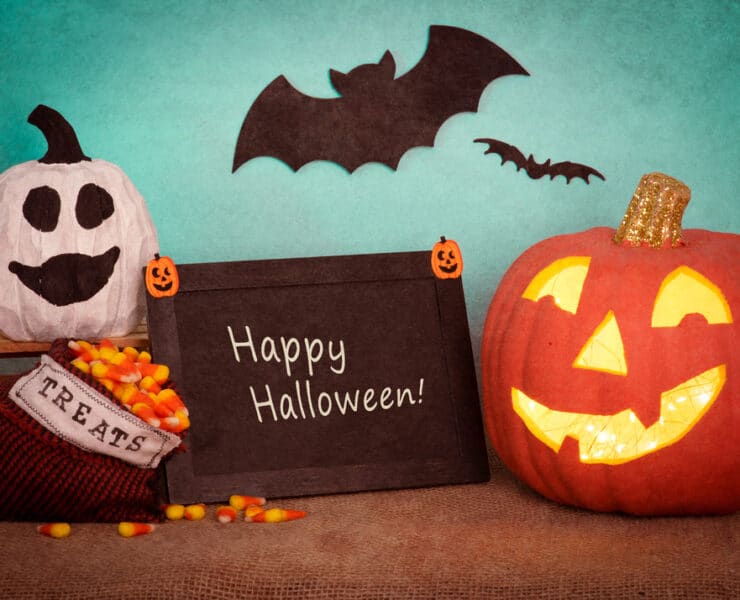 happy halloween centrepiece