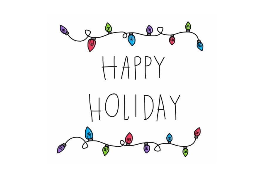 christmas lights card