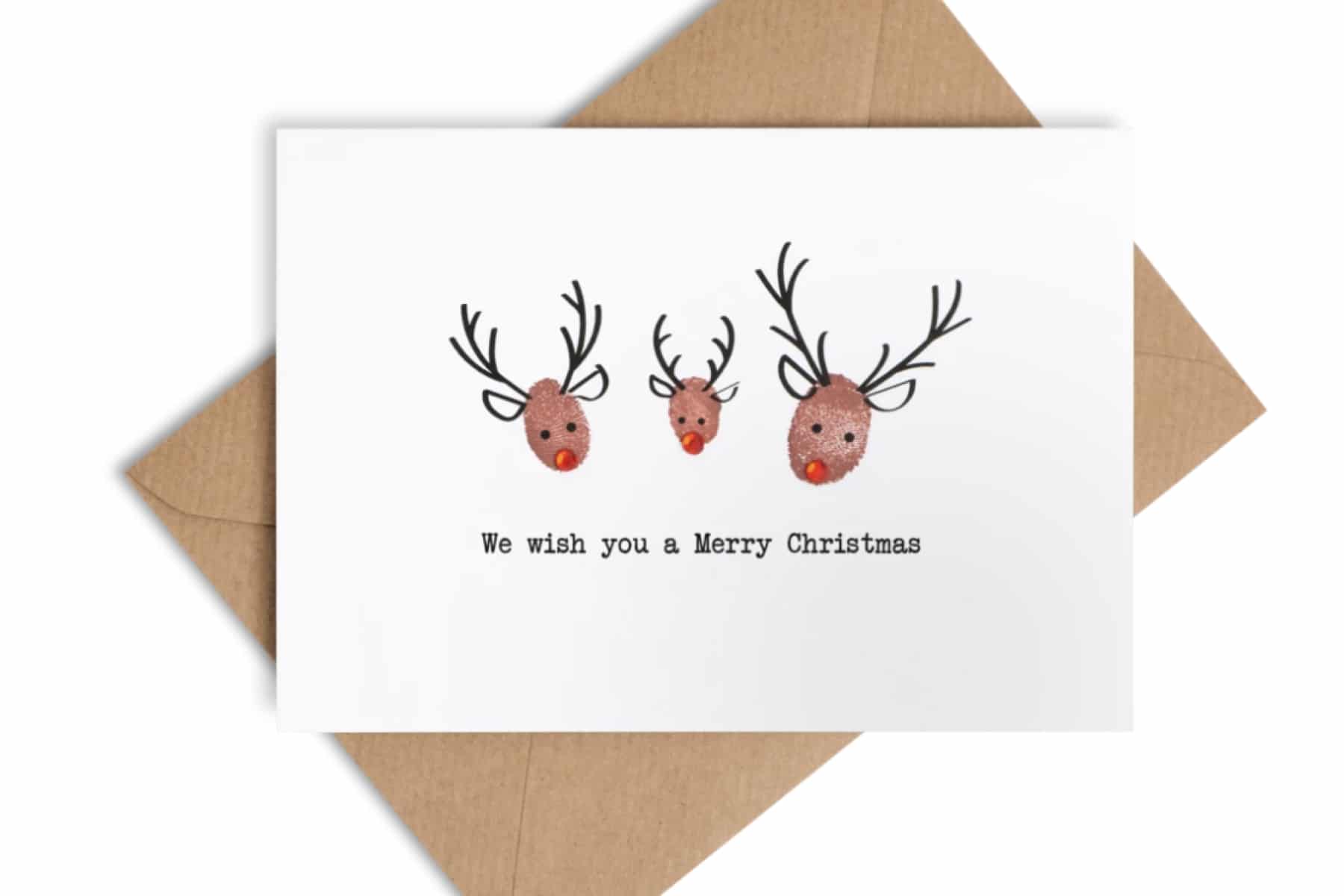 fingerprint reindeer card