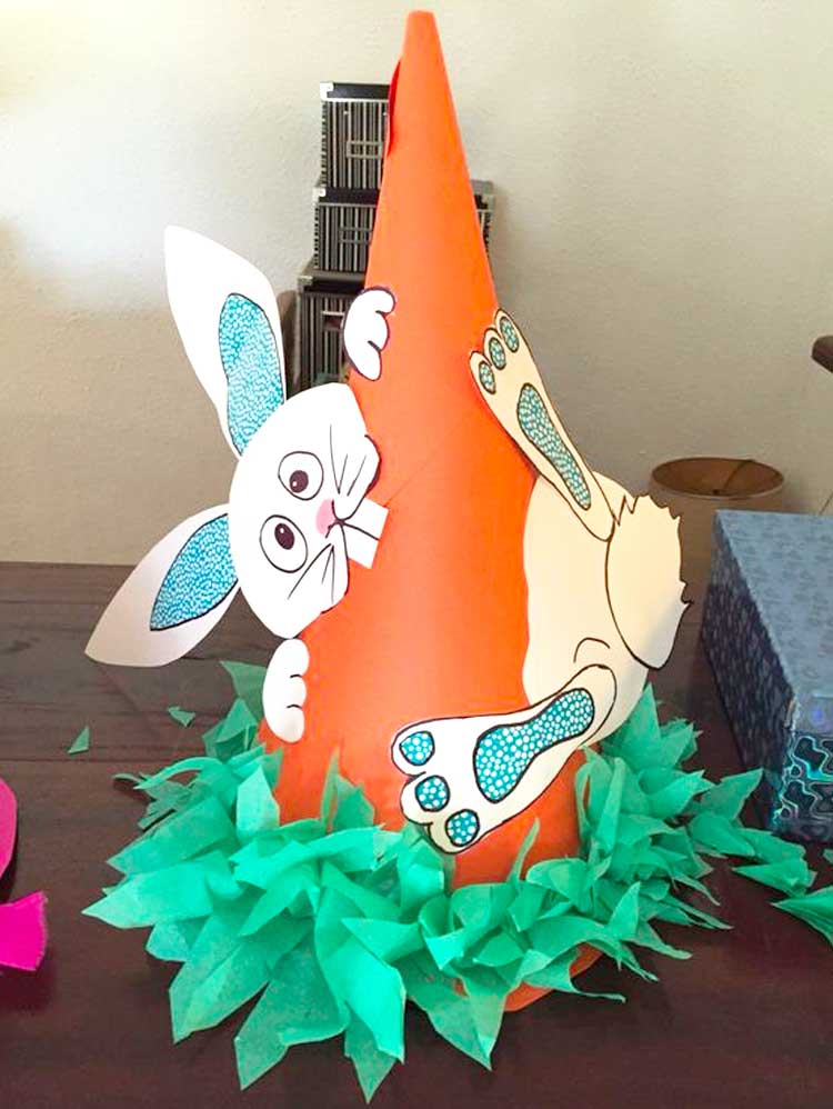 giant carrot easter bonnet