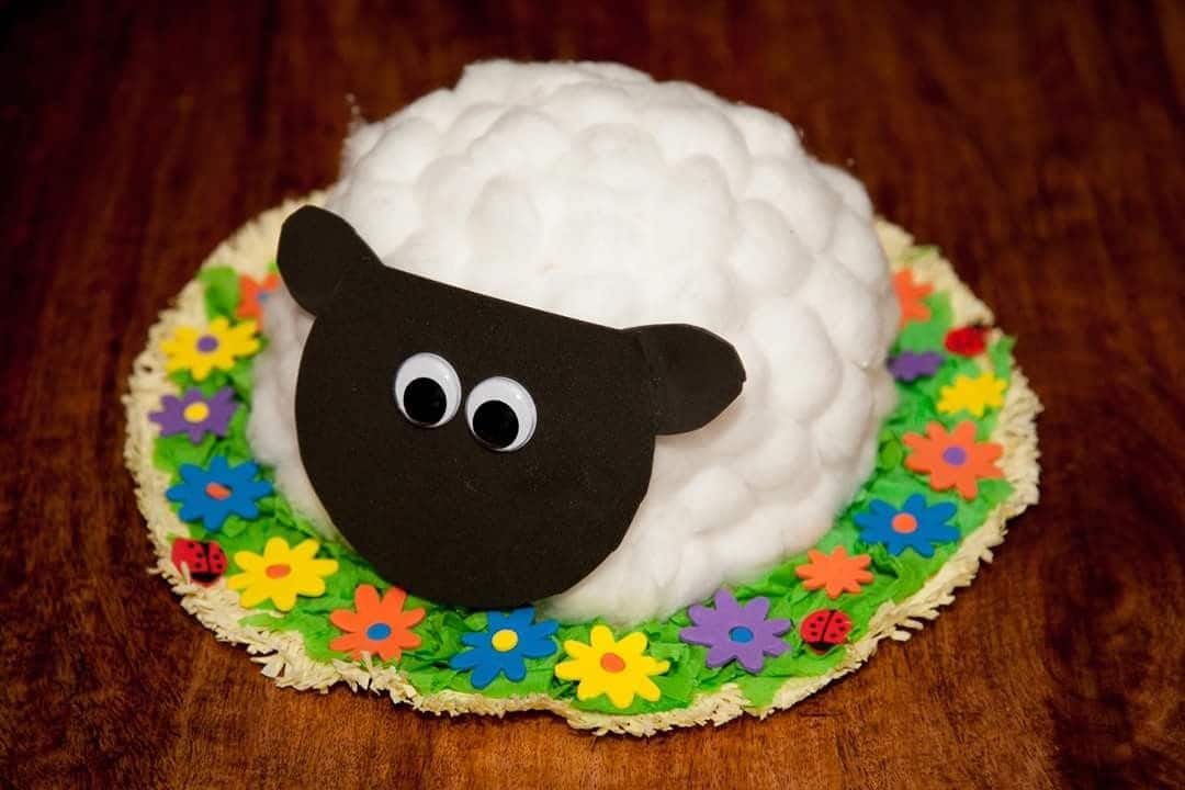 a sheep easter bonnet