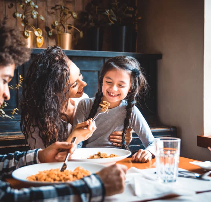 family eating