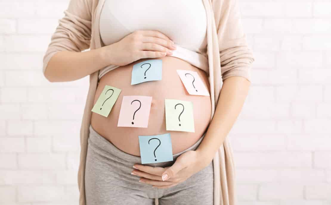 Mother thinking of baby names