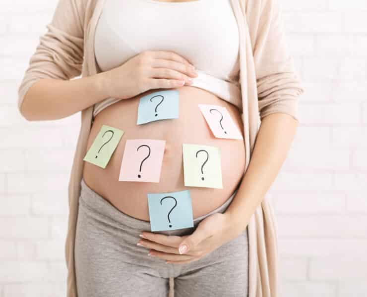 Mother thinking of baby names