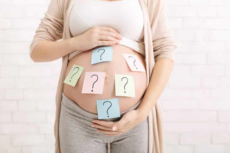 Mother thinking of baby names