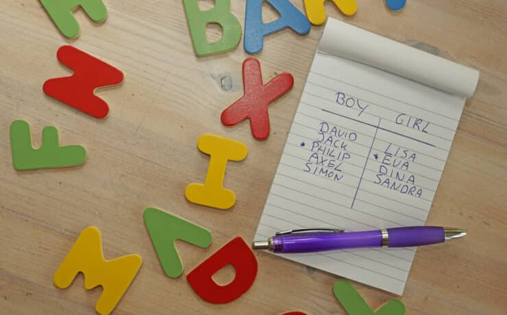 a list of baby names
