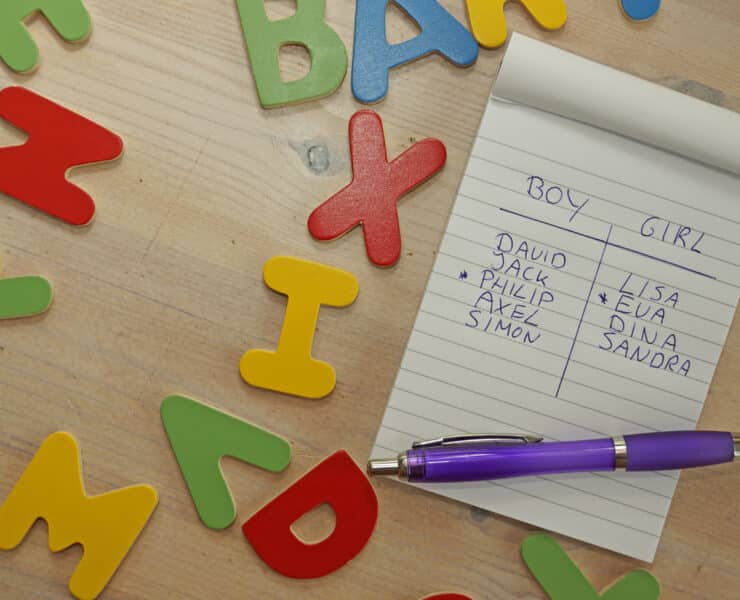 a list of baby names
