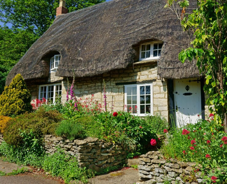 Cottage with flowers