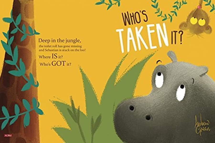 hippo on book cover