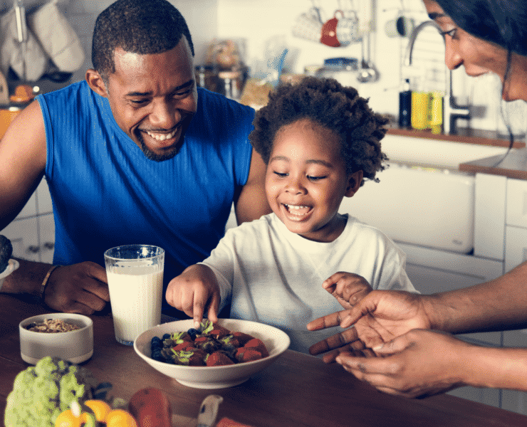 family eating