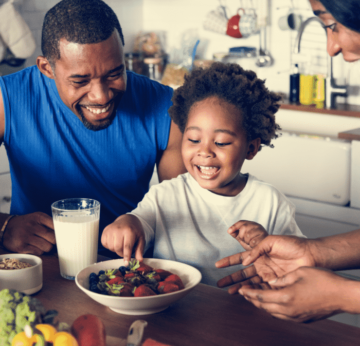 family eating