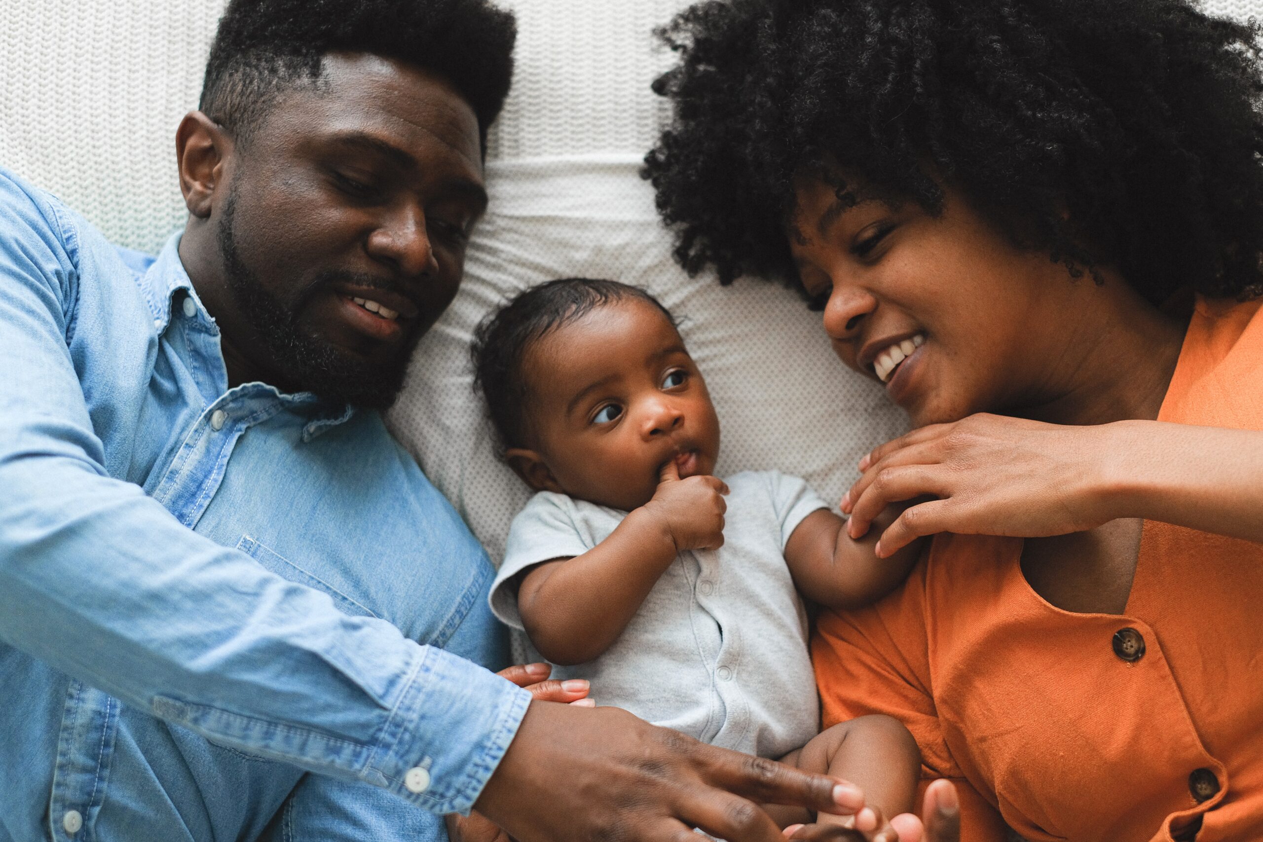 mum, dad & newborn baby boy
