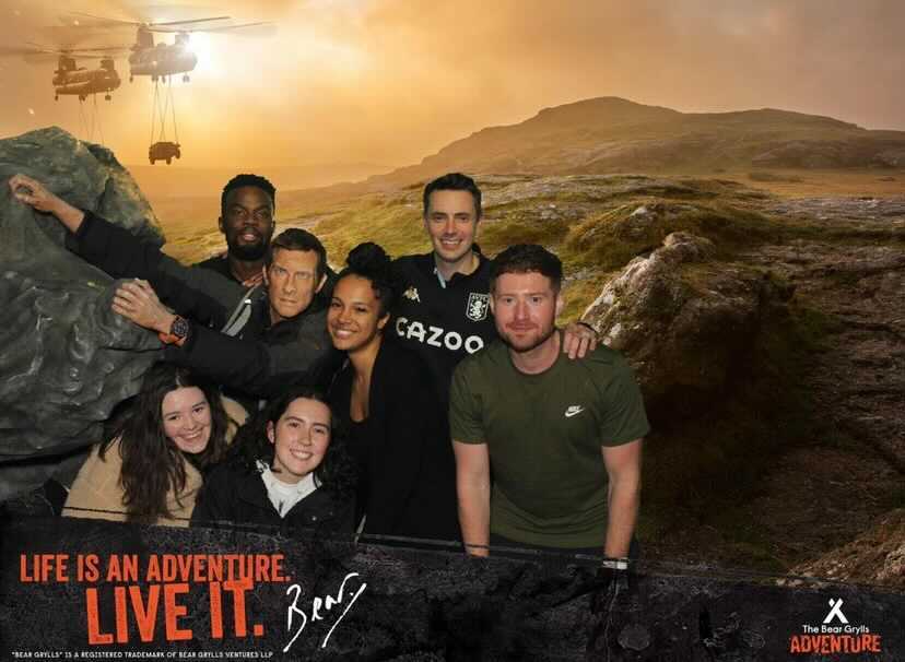 group photo at bear grylls