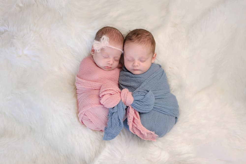 baby girl and boy