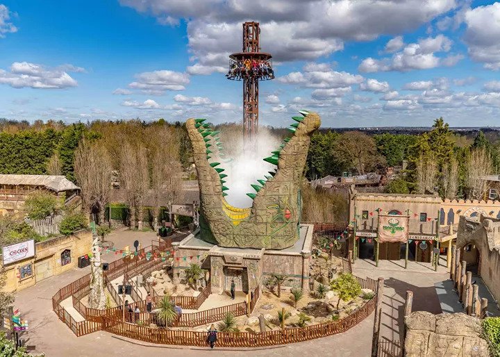 croc drop ride at chessington theme park