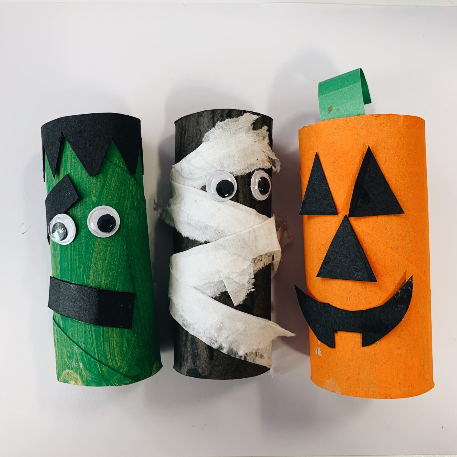 Halloween toilet roll crafts