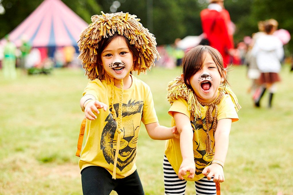 Children at a festival