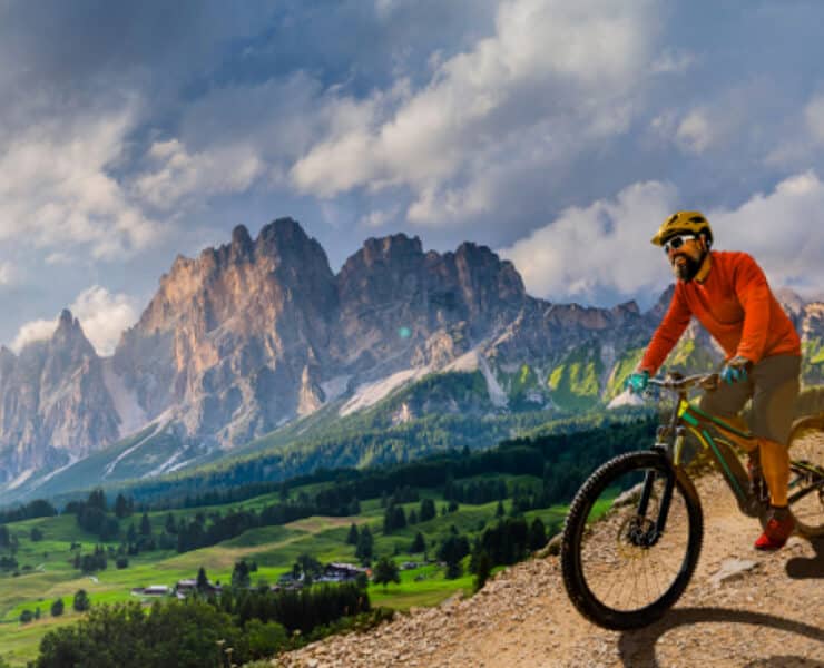 bikers on mountain