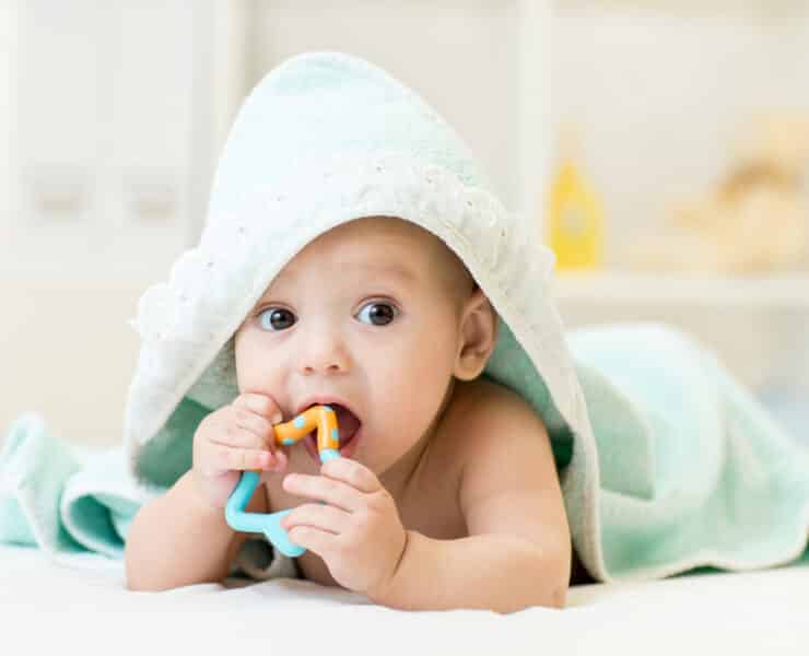 teething baby