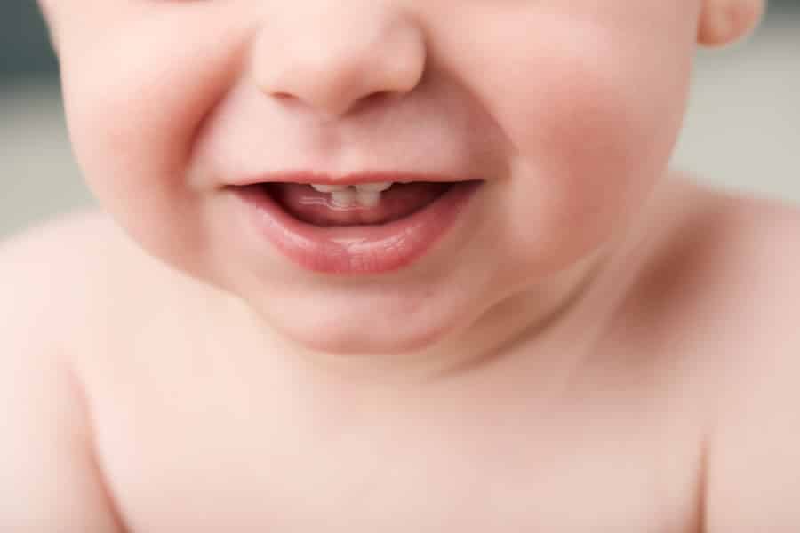 teething baby