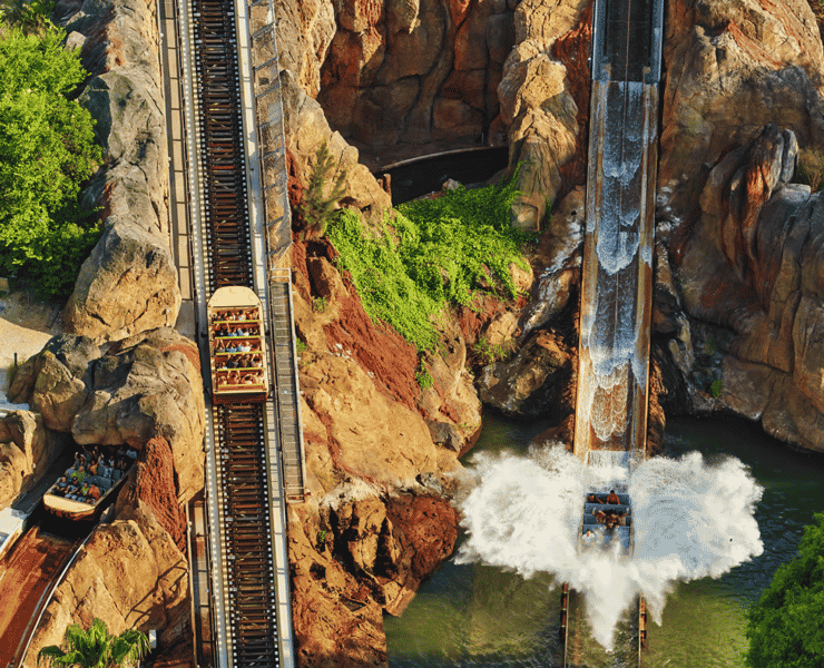 water ride at portaventura theme park