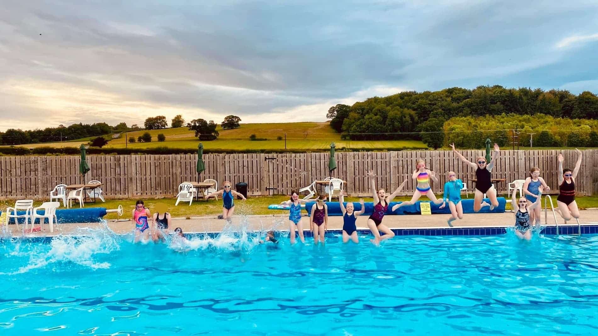 open swimming pool