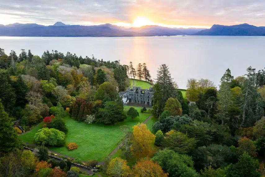 armadale castle at dusk