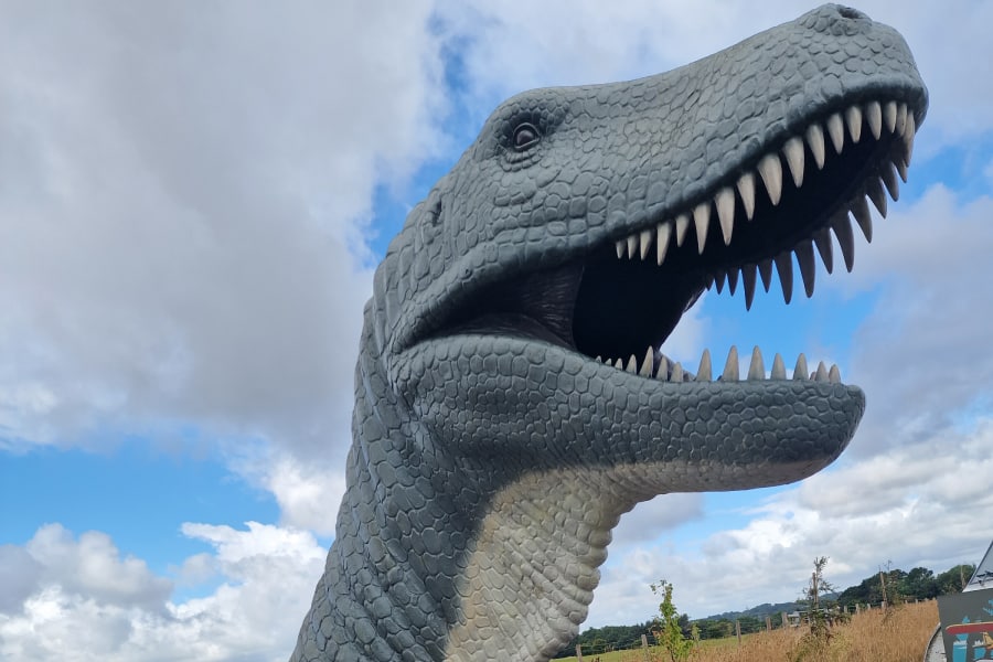 Dinosaurs at Fonmon Castle