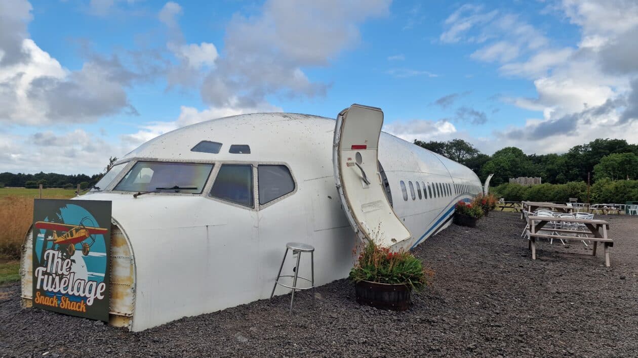 airplane at fonmon castle
