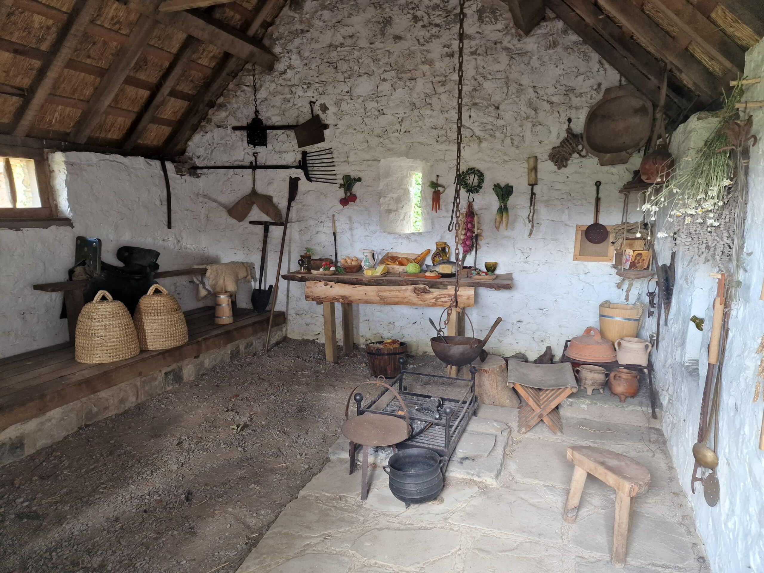 medieval kitchen at fonmon