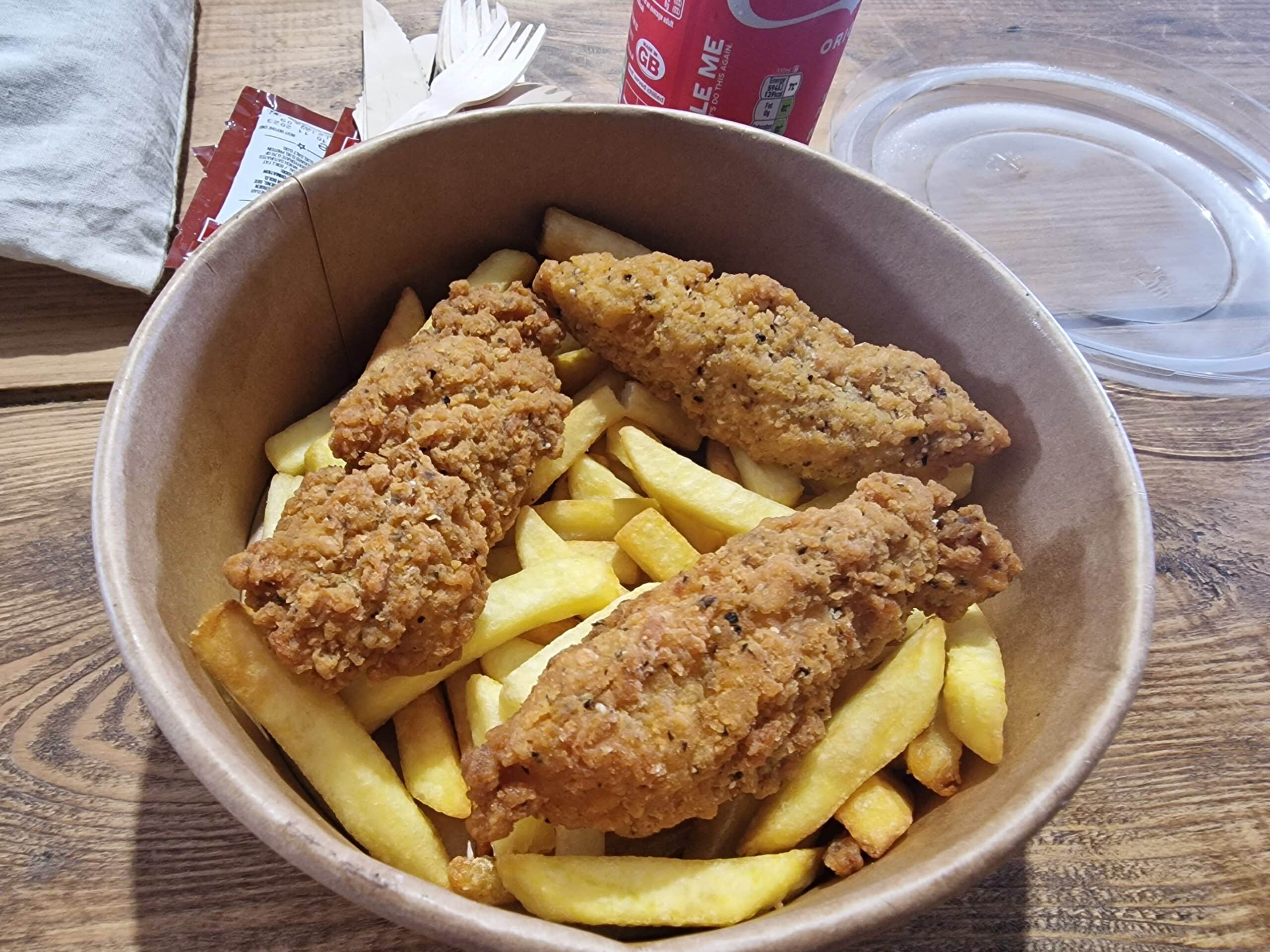Chicken and chips