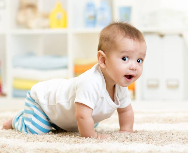 crawling baby boy