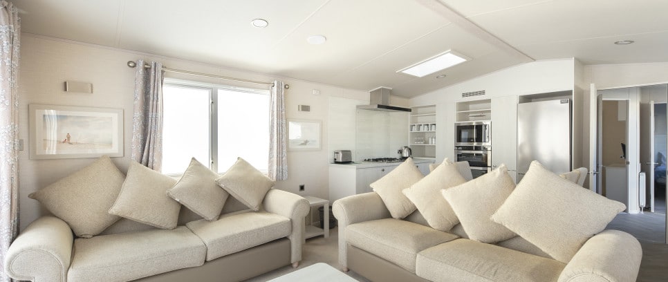 gold caravan at haven thorpe park