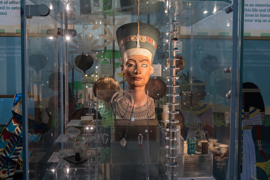 an egyptian mummy exhibit at bolton musuem
