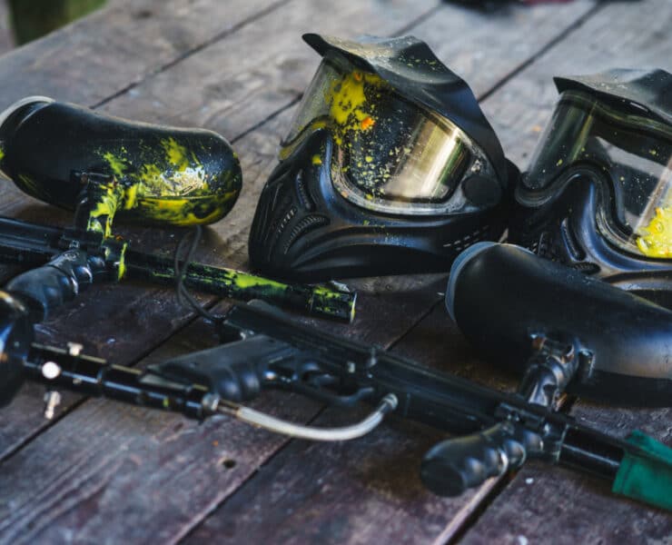 paintballing equipment