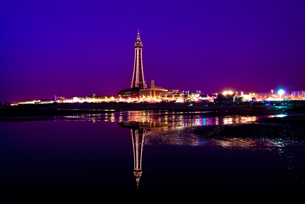 blackpool at night