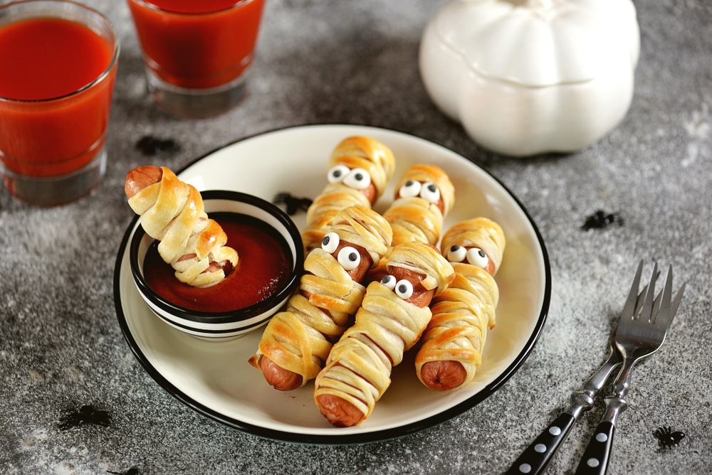 mummified hot dogs