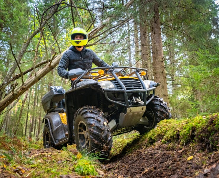 Man on quad bike