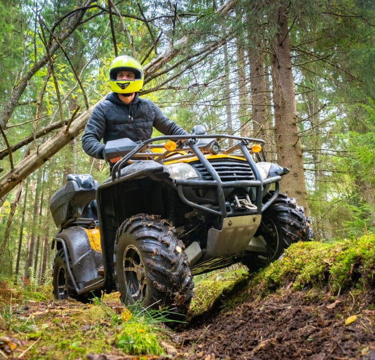 Man on quad bike