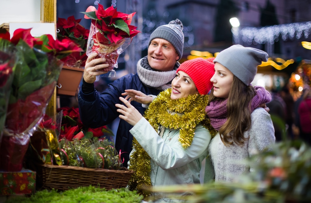 family at rochester christmas market
