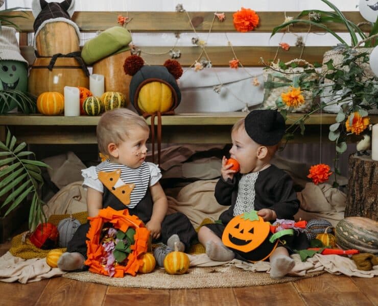 kids at halloween