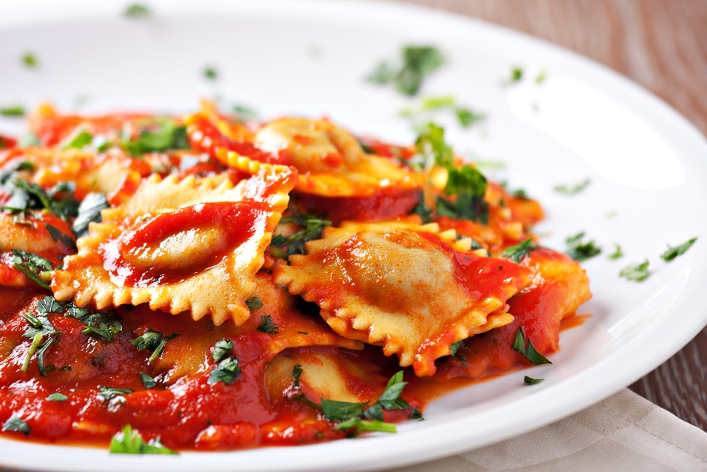 picture of pasta on a plate