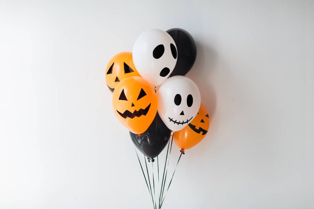 collection of halloween balloons