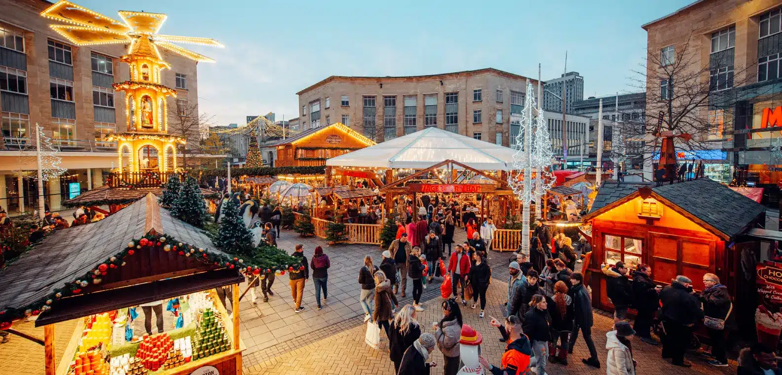 bristol christmas market in the day