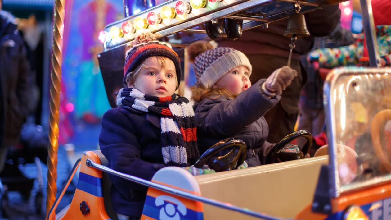 Children on a ride