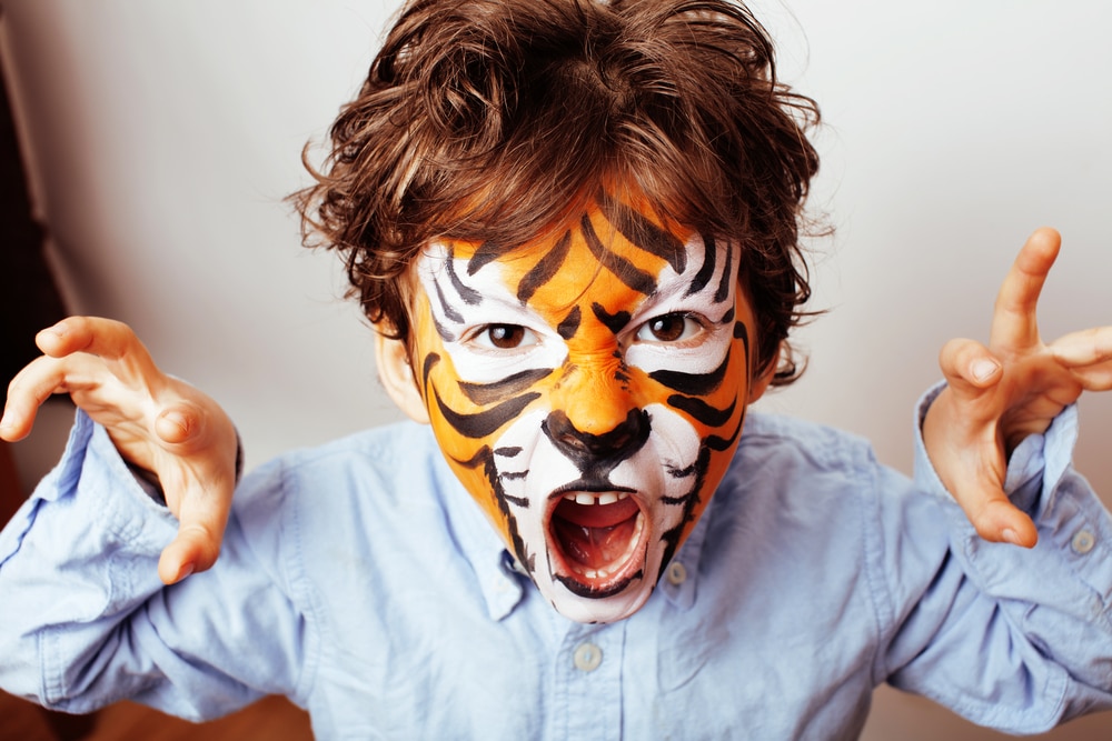 lion face paint