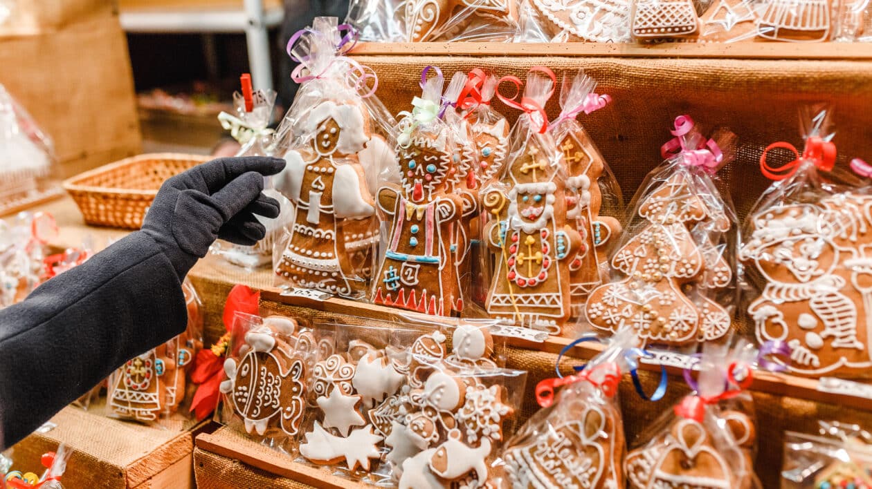 Christmas biscuit stall