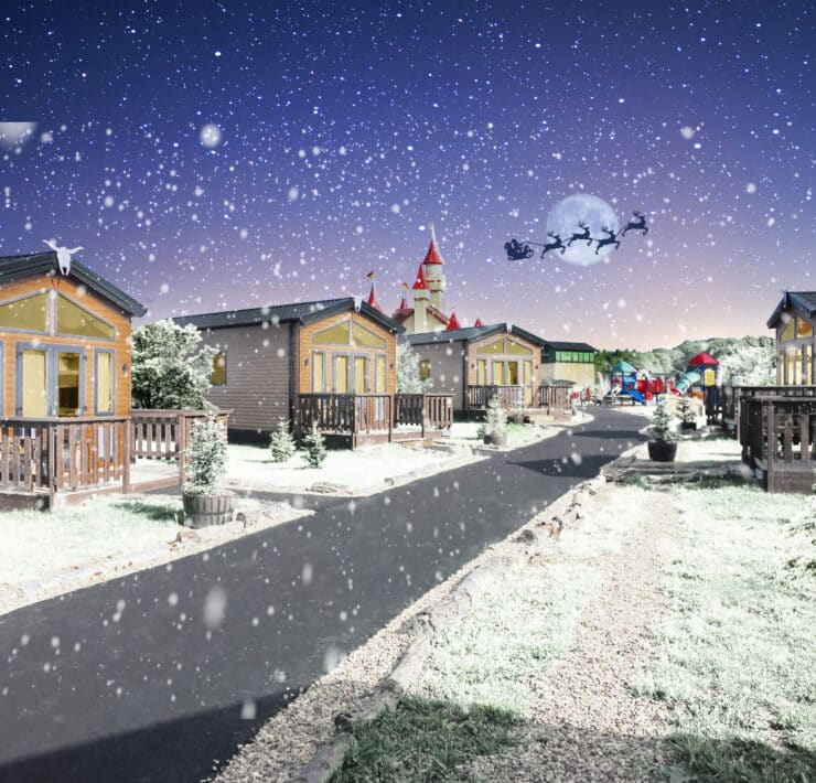 Overnight lodges at gullivers theme park