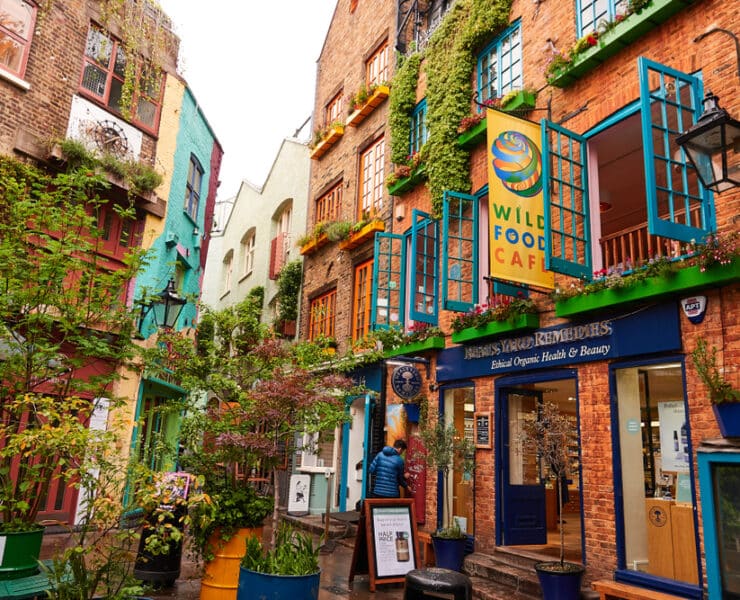 Colourful buildings in Neal's Yard